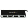 StarTech.com 4-Port Portable USB 2.0 Hub with Built-in Cable StarTech.com 4-Port Portable USB 2.0 Hub with Built-in Cable