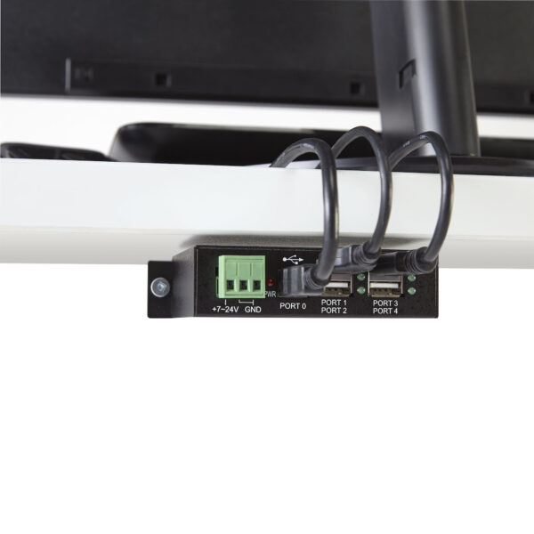 StarTech.com 4-Port USB 2.0 Hub - Metal Industrial USB-A Hub - Din StarTech.com 4-Port USB 2.0 Hub - Metal Industrial USB-A Hub - Din