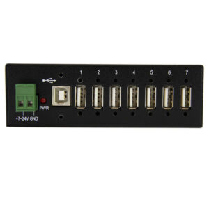 StarTech.com 7-Port USB 2.0 Hub - Metal Industrial USB-A Hub with ESD StarTech.com 7-Port USB 2.0 Hub - Metal Industrial USB-A Hub with ESD