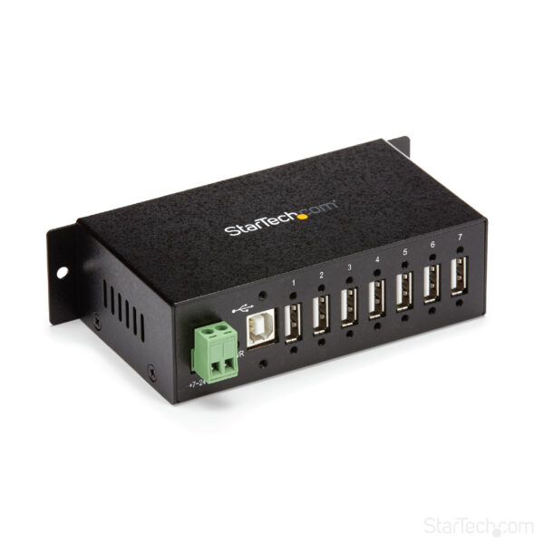 StarTech.com 7-Port USB 2.0 Hub - Metal Industrial USB-A Hub with ESD StarTech.com 7-Port USB 2.0 Hub - Metal Industrial USB-A Hub with ESD