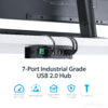 StarTech.com 7-Port USB 2.0 Hub - Metal Industrial USB-A Hub with ESD StarTech.com 7-Port USB 2.0 Hub - Metal Industrial USB-A Hub with ESD