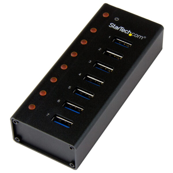 StarTech.com 7-Port USB 3.0 Hub - Desktop or Wall-Mountable Metal