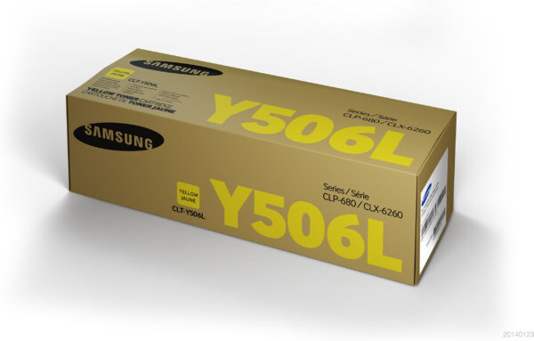 Samsung CLT-Y506L High Yield Yellow Original Toner Cartridge Samsung CLT-Y506L High Yield Yellow Original Toner Cartridge