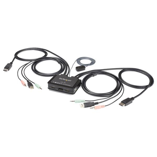 StarTech.com 2 Port DisplayPort KVM Switch - 4K 60Hz - Compact Dual StarTech.com 2 Port DisplayPort KVM Switch - 4K 60Hz - Compact Dual