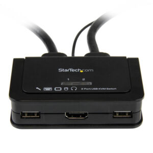 StarTech.com 2 Port USB HDMI Cable KVM Switch with Audio and Remote StarTech.com 2 Port USB HDMI Cable KVM Switch with Audio and Remote