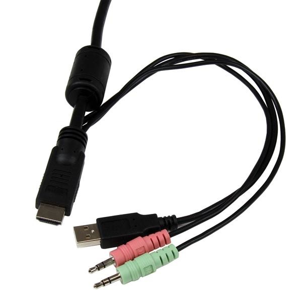 StarTech.com 2 Port USB HDMI Cable KVM Switch with Audio and Remote StarTech.com 2 Port USB HDMI Cable KVM Switch with Audio and Remote