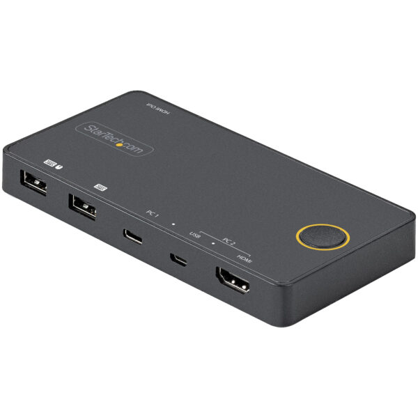 StarTech.com 2 Port Hybrid USB-A + HDMI & USB-C KVM Switch - Single StarTech.com 2 Port Hybrid USB-A + HDMI & USB-C KVM Switch - Single