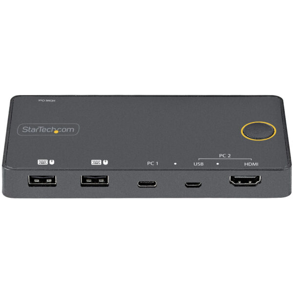 StarTech.com 2 Port Hybrid USB-A + HDMI & USB-C KVM Switch - Single StarTech.com 2 Port Hybrid USB-A + HDMI & USB-C KVM Switch - Single