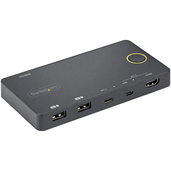 StarTech.com 2 Port Hybrid USB-A + HDMI & USB-C KVM Switch - Single StarTech.com 2 Port Hybrid USB-A + HDMI & USB-C KVM Switch - Single