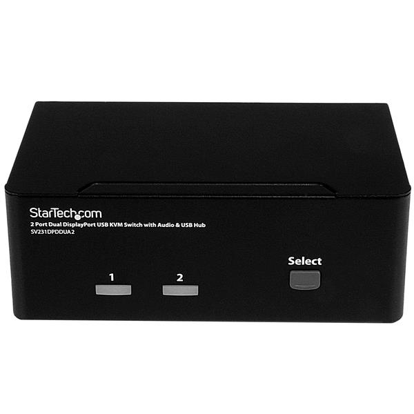 StarTech.com 2-Port DisplayPort Dual-Monitor KVM Switch - 4K 60Hz StarTech.com 2-Port DisplayPort Dual-Monitor KVM Switch - 4K 60Hz