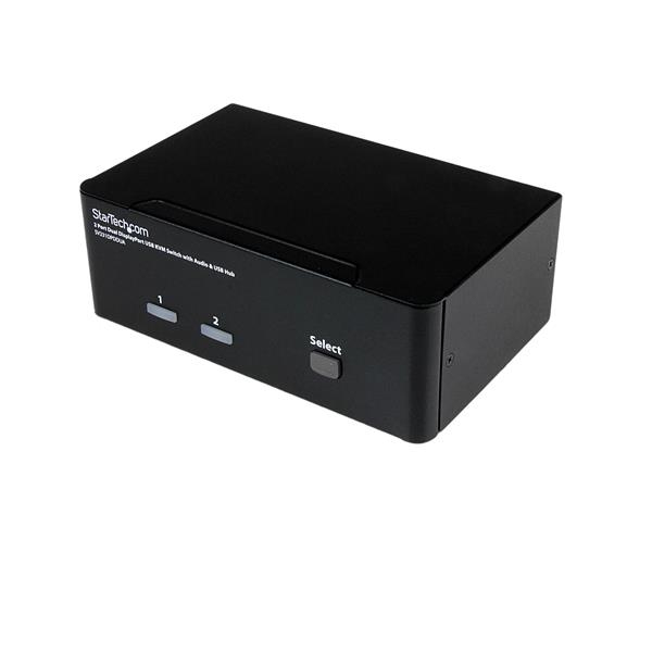 StarTech.com 2 Port Dual DisplayPort USB KVM Switch with Audio & USB StarTech.com 2 Port Dual DisplayPort USB KVM Switch with Audio & USB