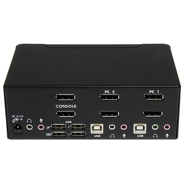 StarTech.com 2 Port Dual DisplayPort USB KVM Switch with Audio & USB StarTech.com 2 Port Dual DisplayPort USB KVM Switch with Audio & USB