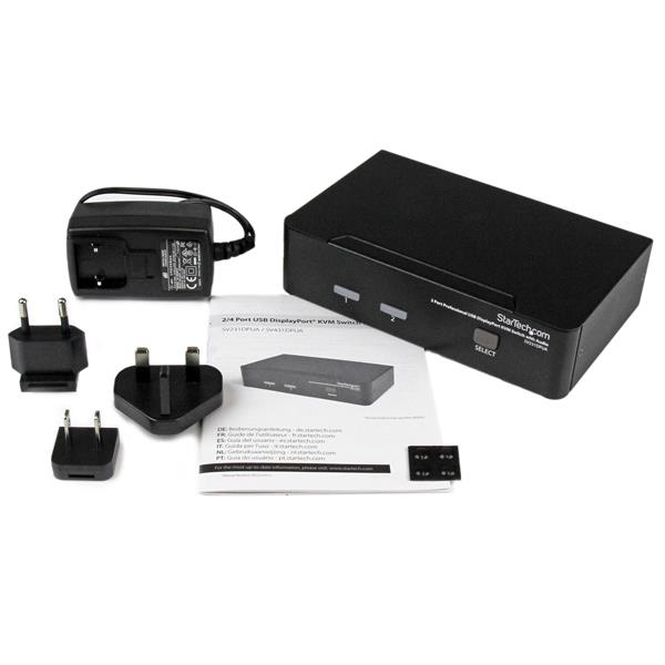 StarTech.com 2 Port Professional USB DisplayPort KVM Switch with Audio StarTech.com 2 Port Professional USB DisplayPort KVM Switch with Audio