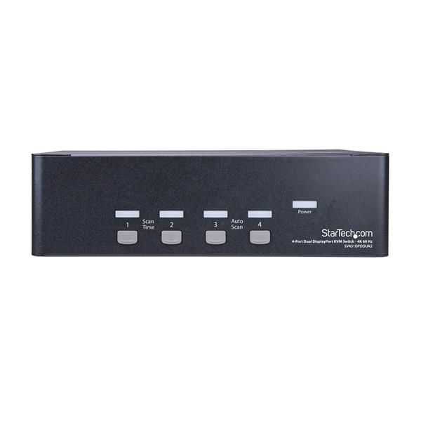 StarTech.com 4-Port Dual DisplayPort KVM Switch - 4K 60Hz StarTech.com 4-Port Dual DisplayPort KVM Switch - 4K 60Hz