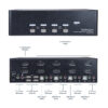 StarTech.com 4-Port Dual DisplayPort KVM Switch - 4K 60Hz StarTech.com 4-Port Dual DisplayPort KVM Switch - 4K 60Hz