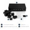 StarTech.com 4-Port DisplayPort KVM Switch - USB 3.0 - 4K 30Hz