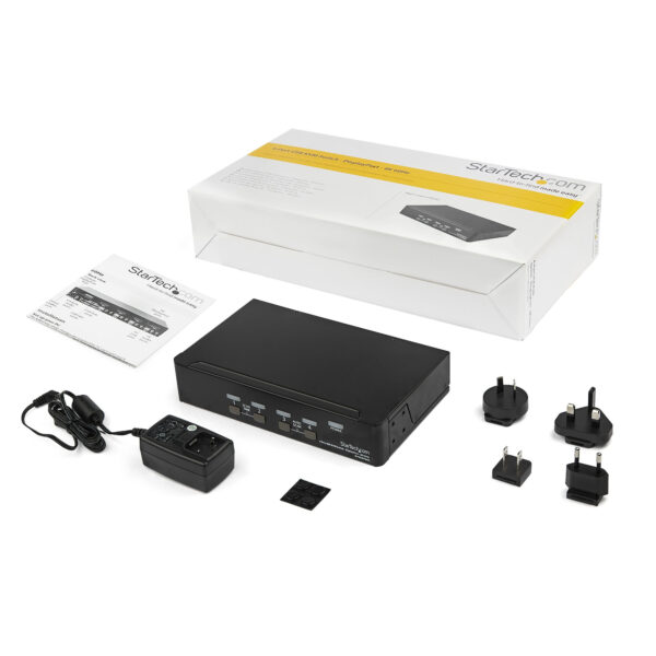 StarTech.com 4 Port DisplayPort KVM Switch - 4K 60Hz - Single Display StarTech.com 4 Port DisplayPort KVM Switch - 4K 60Hz - Single Display