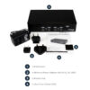StarTech.com 4 Port USB DisplayPort KVM Switch with Audio