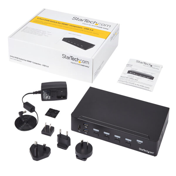 StarTech.com 4-Port HDMI KVM Switch - USB 3.0 - 1080p StarTech.com 4-Port HDMI KVM Switch - USB 3.0 - 1080p