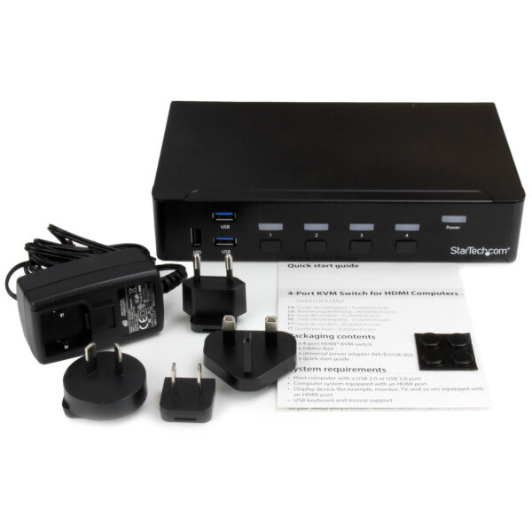 StarTech.com 4-Port HDMI KVM Switch - USB 3.0 - 1080p StarTech.com 4-Port HDMI KVM Switch - USB 3.0 - 1080p