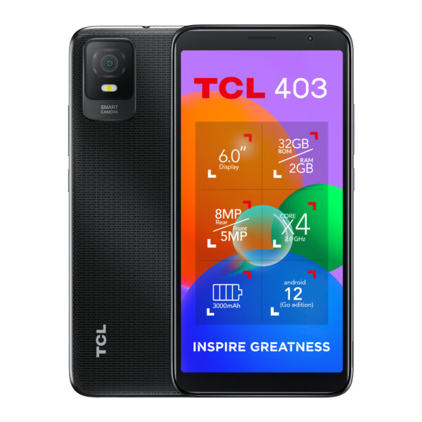 TCL 40 403 15.2 cm (6") Dual SIM Android 12 Go edition 4G Micro-USB B