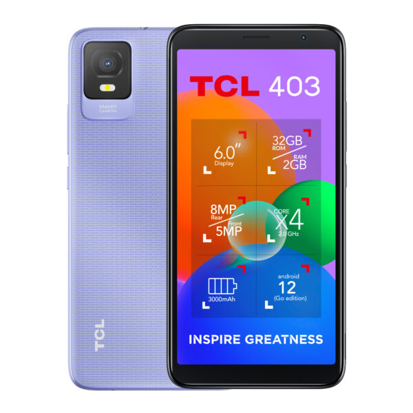TCL 40 403 15.2 cm (6") Dual SIM Android 12 Go edition 4G Micro-USB B