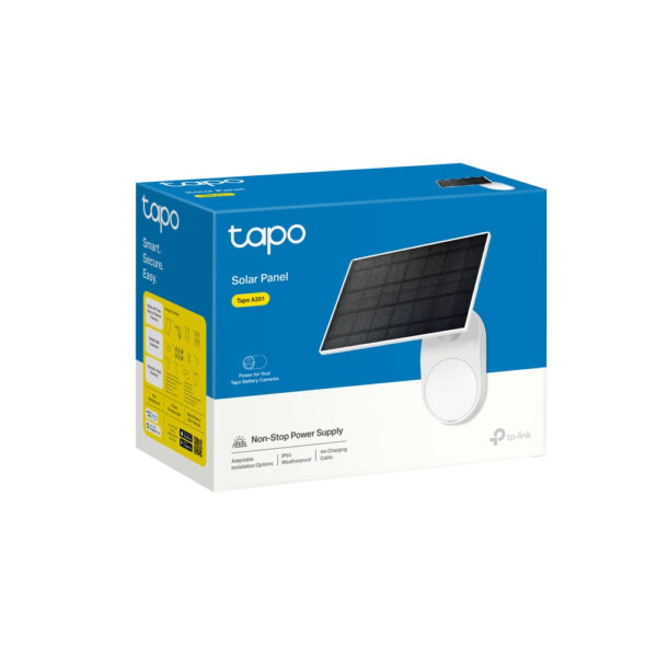 TP-Link Tapo Solar Panel SPEC: 5.2V 2.5W FEATURE: Type-C Charging TP-Link Tapo Solar Panel SPEC: 5.2V 2.5W FEATURE: Type-C Charging