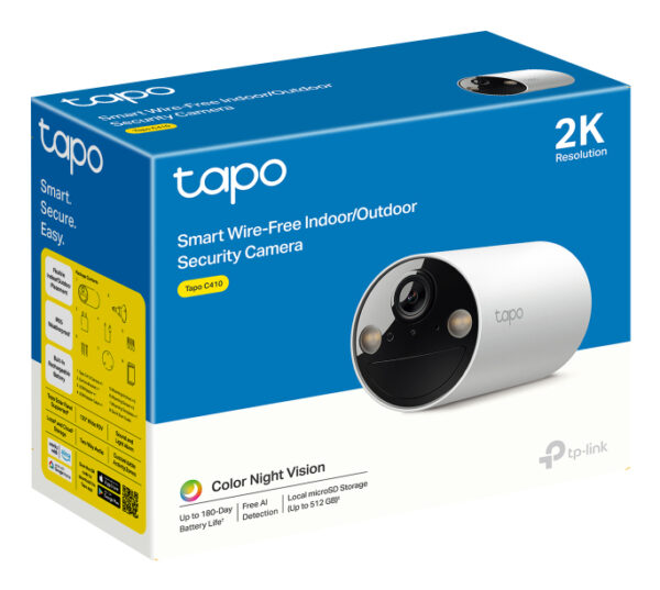 TP-Link Tapo Smart Wire-Free Security Battery Camera TP-Link Tapo Smart Wire-Free Security Camera, 2-Pack