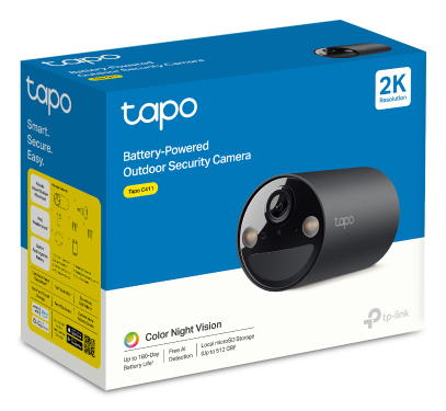TP-Link Tapo C411 Bullet IP security camera Outdoor 2304 x 1296 TP-Link Tapo C411 Bullet IP security camera Outdoor 2304 x 1296