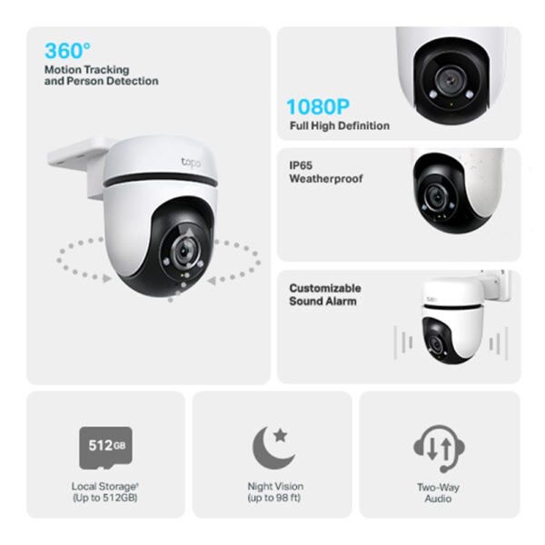 TP-Link Tapo Outdoor Pan/Tilt Security Wi-Fi Camera TP-Link Tapo Outdoor Pan/Tilt Security Wi-Fi Camera