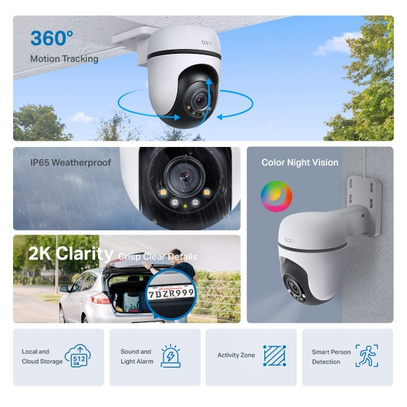 TP-Link Tapo C510W V2 Dome IP security camera Outdoor 2304 x 1296