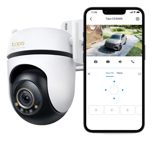 TP-Link Outdoor Pan/Tilt Security Wi-Fi Camera SPEC: 3K 5MP