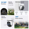 TP-Link Outdoor Pan/Tilt Security Wi-Fi Camera SPEC: 3K 5MP