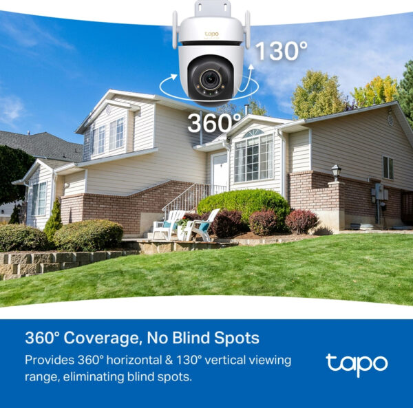 TP-Link Outdoor Pan/Tilt Security Wi-Fi Camera SPEC: 3K 5MP