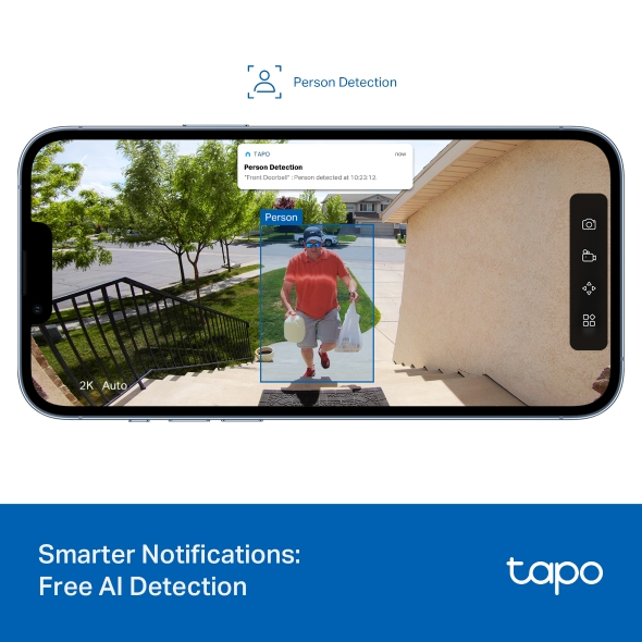 TP-Link Tapo D205 video intercom system 3 MP Black TP-Link Tapo D205 video intercom system 3 MP Black