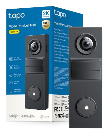 TP-Link Tapo D205 video intercom system 3 MP Black TP-Link Tapo D205 video intercom system 3 MP Black