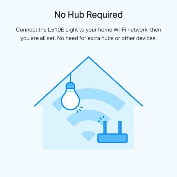 TP-Link Tapo Smart Wi-Fi Light Bulb, Dimmable TP-Link Tapo Dimmable Smart Light Bulb, 2-Pack
