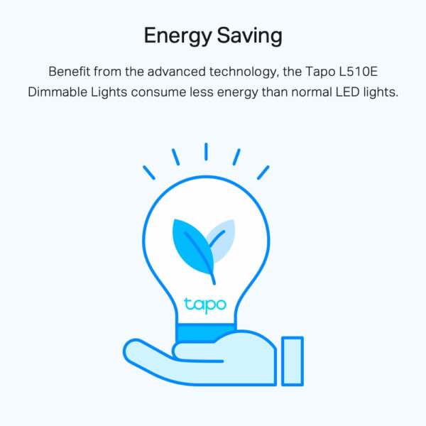 TP-Link Tapo Smart Wi-Fi Light Bulb, Dimmable TP-Link Tapo Dimmable Smart Light Bulb, 2-Pack