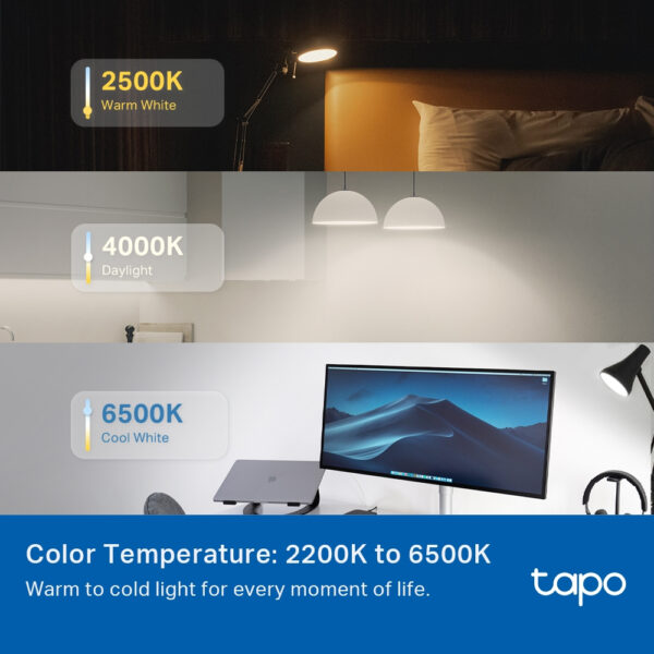 TP-Link Tapo Smart WiFi Light Bulb, Multicolor TP-Link Tapo Smart WiFi Light Bulb, Multicolor