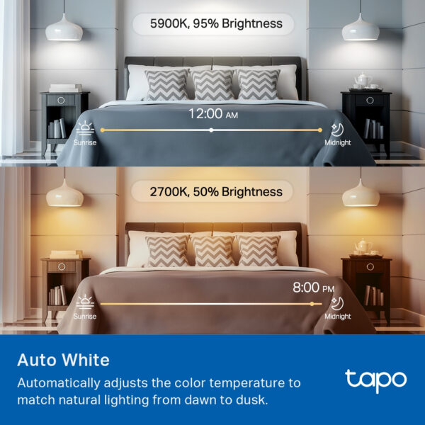 TP-Link Tapo Smart WiFi Light Bulb, Multicolor TP-Link Tapo Smart WiFi Light Bulb, Multicolor