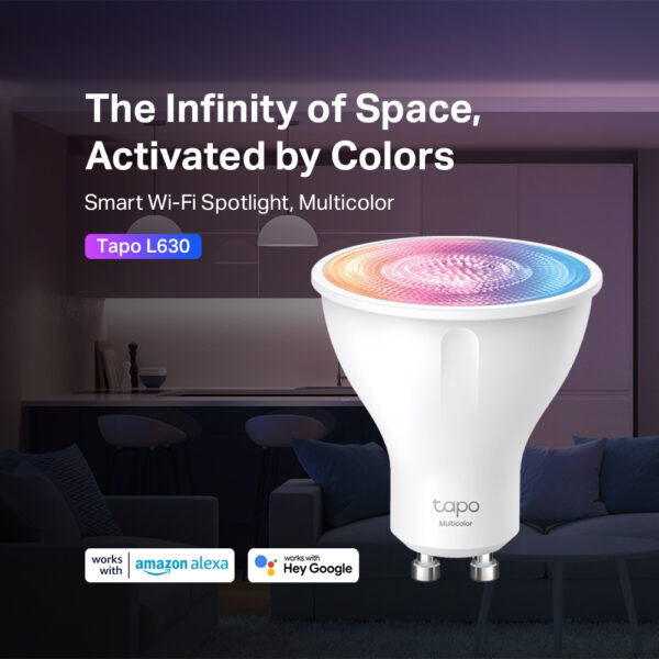 TP-Link Tapo Smart Wi-Fi Spotlight, Dimmable, 4-Pack