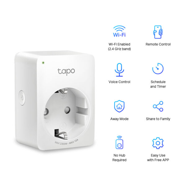 TP-Link Tapo Mini Smart Wi-Fi Socket TP-Link Tapo Mini Smart Wi-Fi Socket