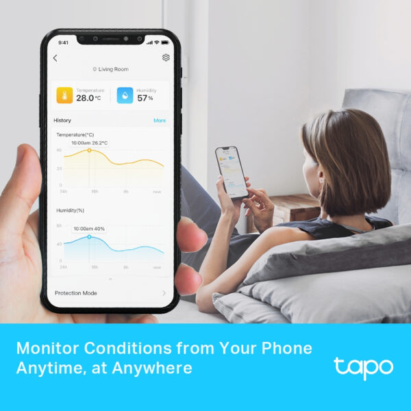 TP-Link Tapo Smart Temperature & Humidity Monitor TP-Link Tapo Smart Temperature & Humidity Monitor