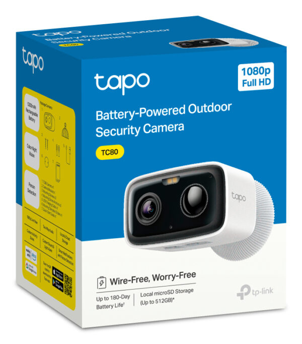 TP-Link Tapo TC80 security camera Bullet IP security camera Outdoor TP-Link Tapo TC80 security camera Bullet IP security camera Outdoor