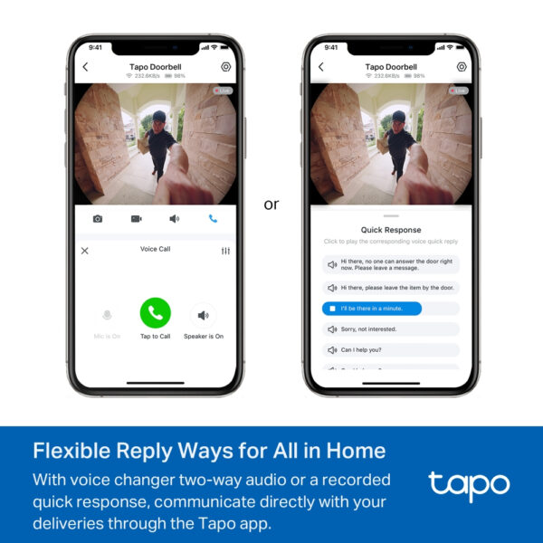 TP-Link Tapo Video Doorbell Camera 1 × D235, 1 × D100C TP-Link Tapo Video Doorbell Camera 1 × D235, 1 × D100C
