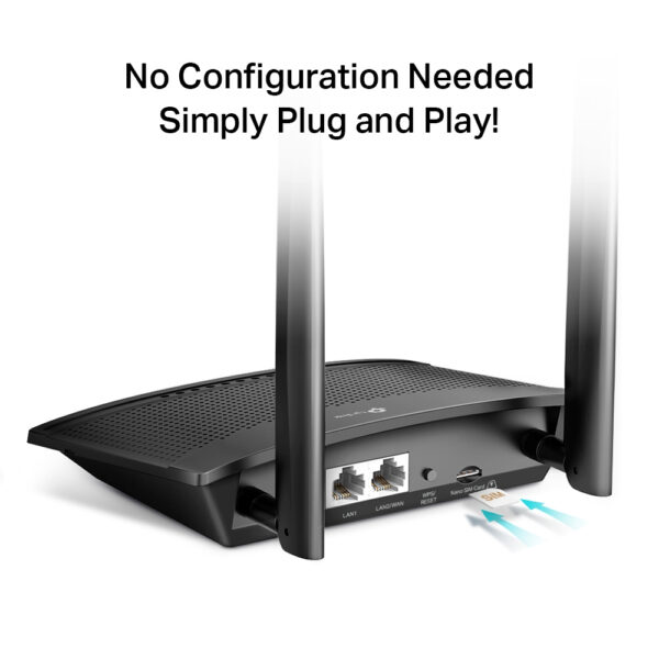 TP-Link TL-MR100 wireless router Fast Ethernet Single-band (2.4 GHz) TP-Link TL-MR100 wireless router Fast Ethernet Single-band (2.4 GHz)