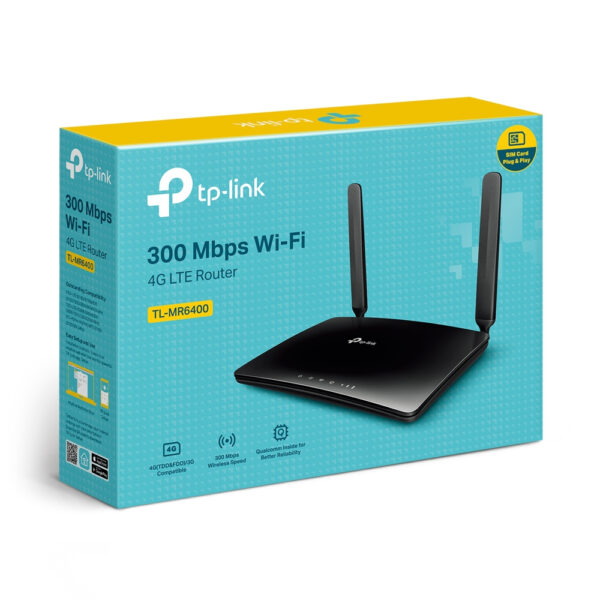 TP-Link TL-MR6400 wireless router Fast Ethernet Single-band (2.4 GHz) TP-Link TL-MR6400 wireless router Fast Ethernet Single-band (2.4 GHz)