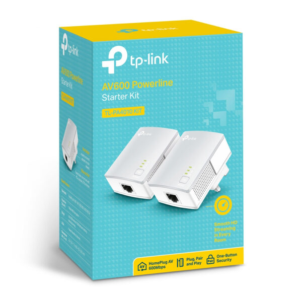 TP-Link Powerline 600 Starter Kit, 1 Port TP-Link Powerline 600 Starter Kit, 1 Port