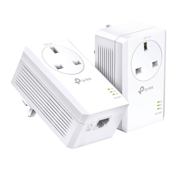 TP-Link AV1000 Gigabit Passthrough Powerline Starter Kit TP-Link AV1000 Gigabit Passthrough Powerline Starter Kit
