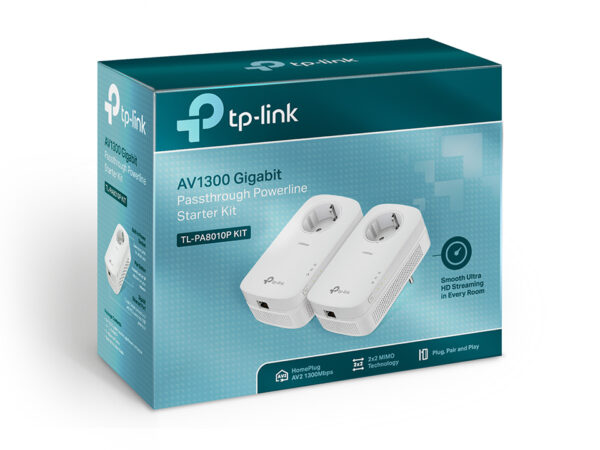 TP-Link TL-PA8010P KIT PowerLine network adapter 1300 Mbit/s Ethernet TP-Link TL-PA8010P KIT PowerLine network adapter 1300 Mbit/s Ethernet